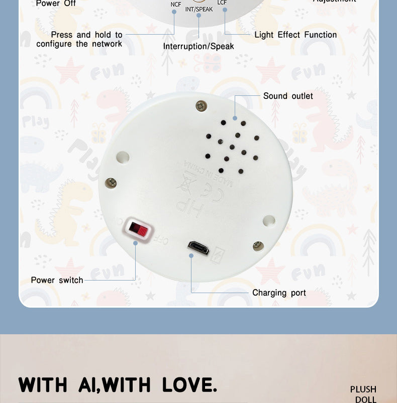 AI Projection Story Machine (Kid-Safe) - Interactive Bedtime Projector with Auto-Story & Dimmable Night Light, Early Learning Toy