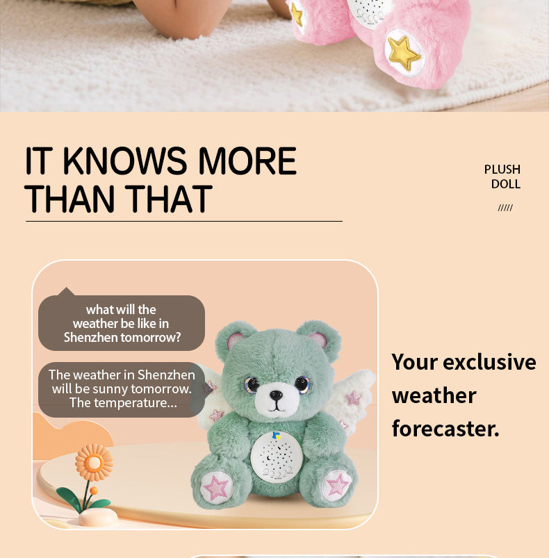 AI Projection Story Machine (Kid-Safe) - Interactive Bedtime Projector with Auto-Story & Dimmable Night Light, Early Learning Toy