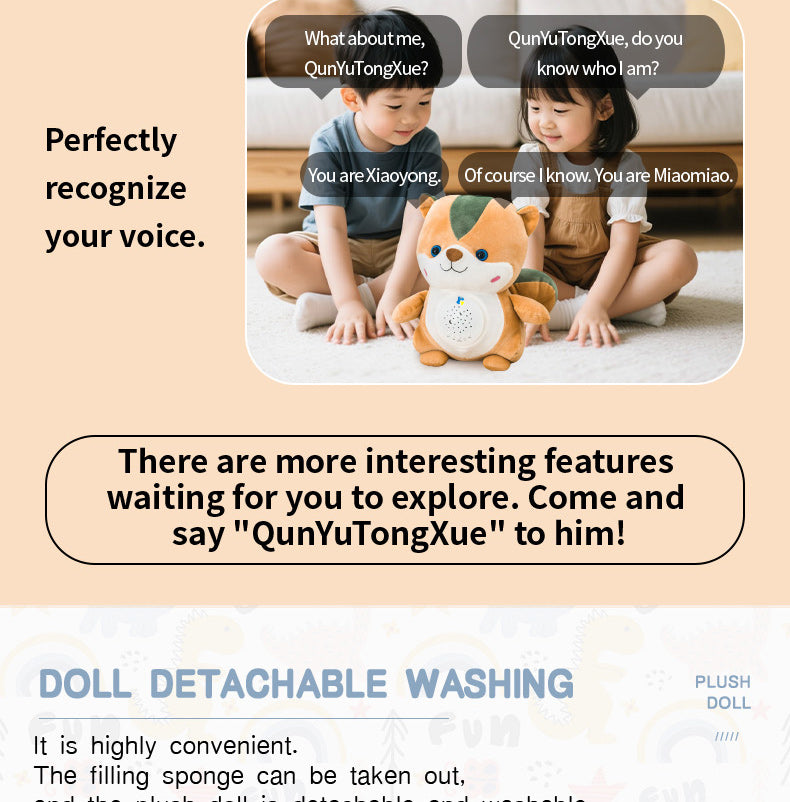 AI Projection Story Machine (Kid-Safe) - Interactive Bedtime Projector with Auto-Story & Dimmable Night Light, Early Learning Toy