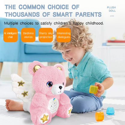 AI Projection Story Machine for Kids - Interactive Bedtime Storyteller with Night Light, Educational Auto-Story Toy for Toddlers