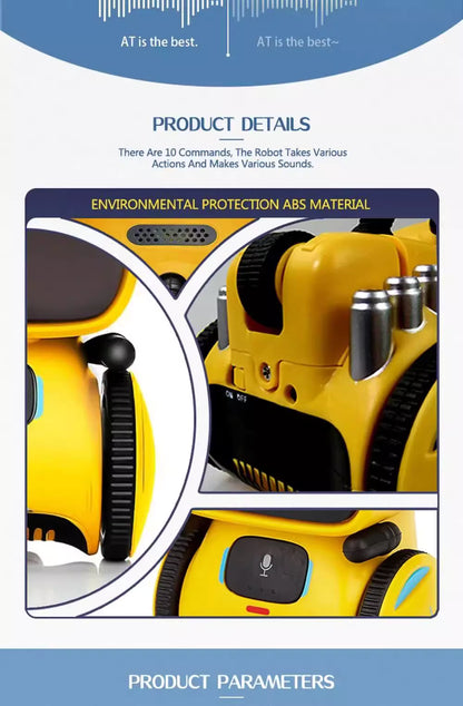 AT intelligent induction robot children's puzzle universal dancing early education story machine electric toy